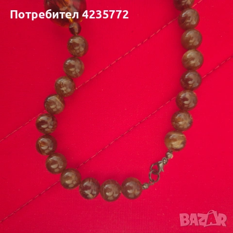 Уникално винтидж бижу от балтийски кехлибар. , снимка 4 - Колиета, медальони, синджири - 54759927
