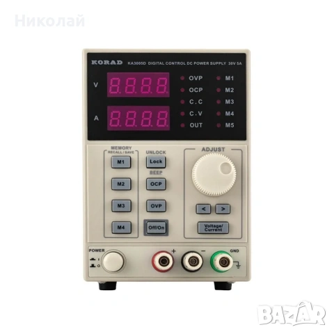 Захранващ блок KORAD KA3005D, 30V, 5A с цифров дисплей (V/A), снимка 2 - Ремонт на телефони - 55142474