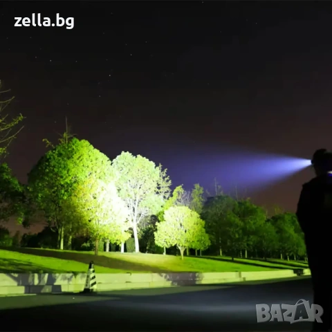 Челен челник с 5 LED диода, акумулаторна батерия 18650 и USB зареждане – идеален за риболов 10264, снимка 6 - Друга електроника - 54662069