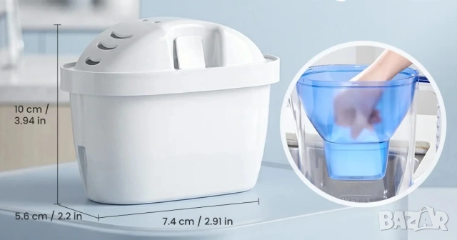 Филтър за кана Brita, съвместима с Maxtra,Dafi,Aquaphor, Mutital, 200 л