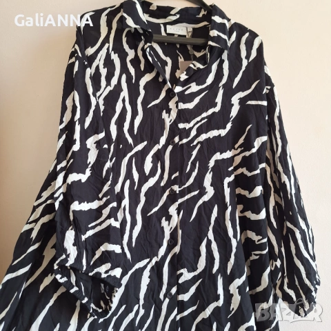НОВА ТУНИКА В ЕФЕКТЕН ДЕСЕН 3XL-4XL, снимка 2 - Туники - 54393341