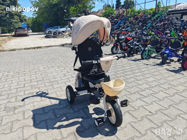 BYOX Детска триколка Flexy LUX бежов, снимка 5 - Детски велосипеди, триколки и коли - 55440162