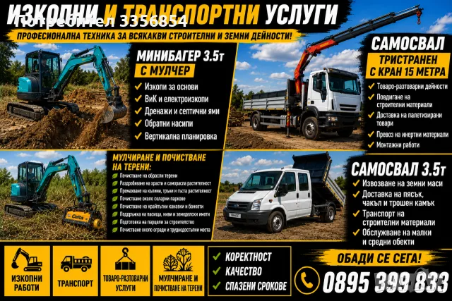 Транспортни и изкопни услуги 