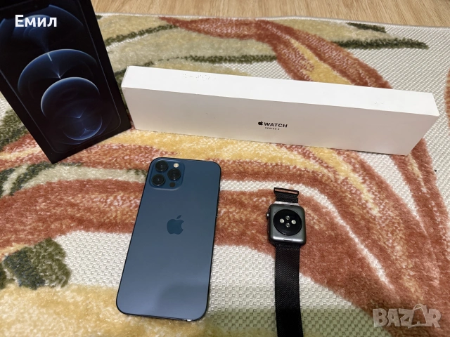 Продавам IPhone 12 Pro Max с Apple Watch 3 series 42 mm, снимка 5 - Apple iPhone - 55165348