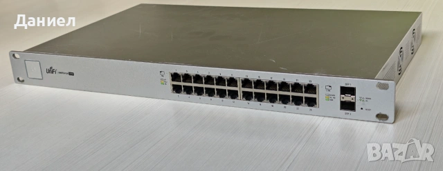 24 портов PoE switch Ubiquiti Unifi US-24-250W, снимка 2 - Суичове - 55148065