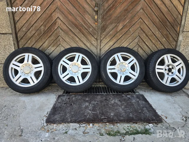 4бр. оригинални алуминиеви джанти за VW 16 цола, 5x112, със зимни гуми