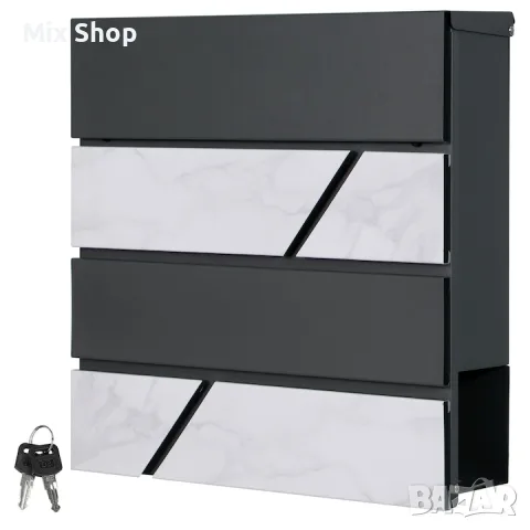 Нова Пощенска кутия ML-Design, 37 x 36,5 x 11 см, Стомана,