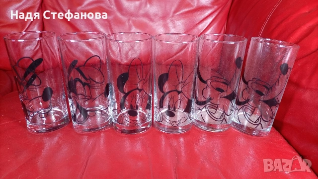 Детски стъклени чаши, дисни, лот Мики Маус