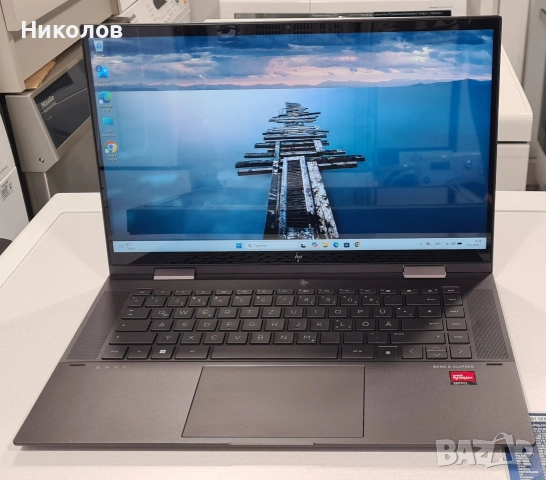Лаптоп 2-в-1 HP ENVY x360 15.6" Touch / Ryzen 7 / 16GB RAM / 512GB SSD / Алуминиев, снимка 7 - Лаптопи за работа - 54582498