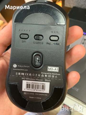 Безжична геймърска мишка Keychron M3 , 2.4 GHz/Bluetooth 5.1/кабелна, снимка 5 - Друга електроника - 54822726