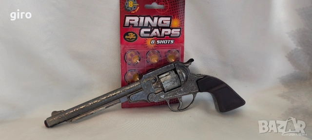 Стар метален пистолет с капси – Точно копие на Colt Peacemaker (Миротворец)