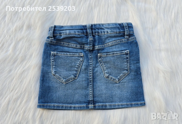 Детска дънкова пола H&M 18-24 месеца , снимка 6 - Бебешки рокли - 54832587