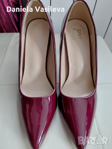Елегантни обувки бордо р-р 39