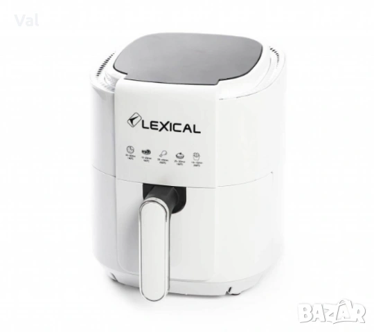 Фритюрник с горещ въздух Lexical Airfryer LAF-3011-1/2 1200W 3.5L бял/черен, снимка 6 - Фритюрници - 54681913