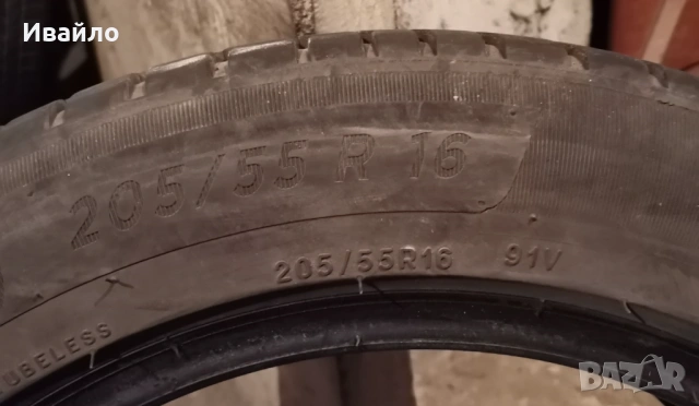 Продавам 2 броя летни гуми 205.55.16 на 1 сезон дот 2021 Мишелин , снимка 3 - Гуми и джанти - 54006308