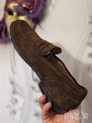 луксозни мокасини Alberto Fasciani BRIAN 57020 Penny Loafer Arabica номер 45, снимка 10 - Мокасини - 44185769