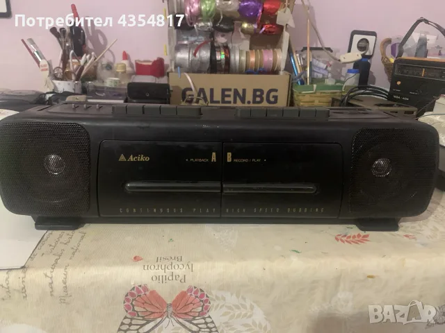 Ретро радиокасетофон Aciko ACR 30E