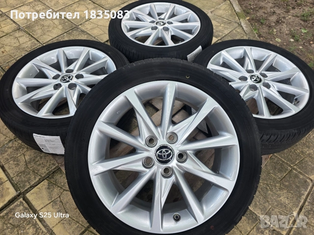 Лети джанти 17ки 5х114.3 Toyota + летни гуми 215/50/17 Toyo