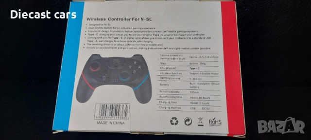 Контролер  Nintendo Switch / PC – N-SL Wireless, снимка 5 - Nintendo конзоли - 54671110