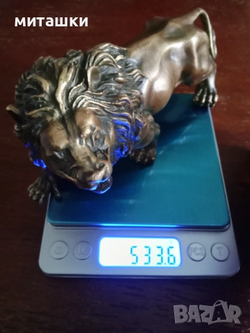 Бронзова пластика лъв, снимка 6 - Декорация за дома - 54137522