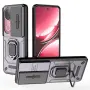 Калъф за vivo V50 5G – PC + TPU, Въртящ се стенд, Подвижен капак на обектива, 5 цвята, снимка 3