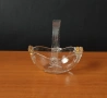 *Walther Glas* Германия овална кошничка от кристално стъкло, снимка 1
