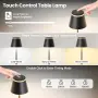 LED настолна лампа на батерия, USB-C зареждане и дистанционно, снимка 5