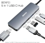 BENFEI 5в1 USB C хъб с 4K HDMI, снимка 3