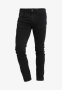 Оригинални Replay ANBASS Slim Fit дънки W33 L32 – черни, еластични, Made in Italy, снимка 1