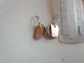 Сребърни обеци с естествени перли, снимка 2