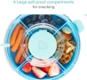 Нов Детски контейнер за закуски Munchkin Snack Wheel 5 отделения за 24m+ дете, снимка 3