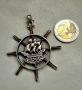 Продавам тежък сребърен щурвал ( корабно кормило) , снимка 5