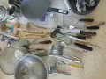 Лот от различни домакински посуди: тигани, прибори, купички, преси, буркани, канчета, белачка за кар, снимка 6