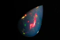 Прозрачен Естествен етиопски опал 2.90ct капка кабошон, снимка 6