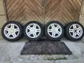4бр. оригинални алуминиеви джанти за VW 16 цола, 5x112, със зимни гуми, снимка 1