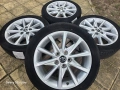Лети джанти 17ки 5х114.3 Toyota + летни гуми 215/50/17 Toyo, снимка 1