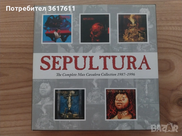 Оригинални CD дискове Max Cavalera - Sepultura 1987-1996 box set 5 броя