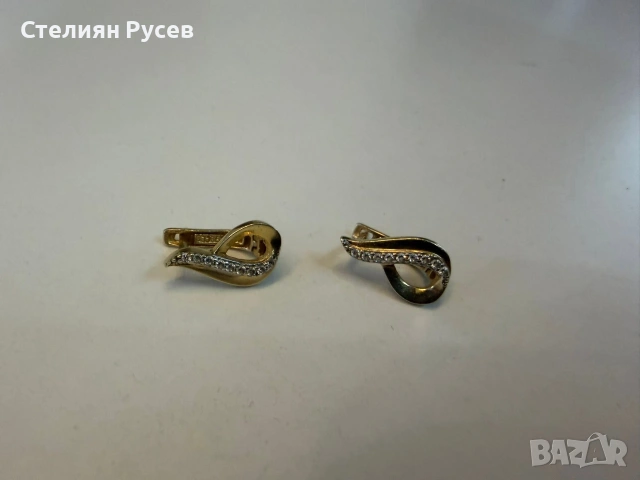 3.25 гр  златни обеци / златно / злато / GOLD 585 / 14 карата   85 евро за грам за 14 карата злато, снимка 2 - Обеци - 54991296