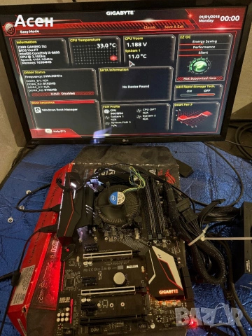 дъно Gigabyte Z390 Gaming X И рам 16 gb i5-8600, снимка 2 - Видеокарти - 49520594