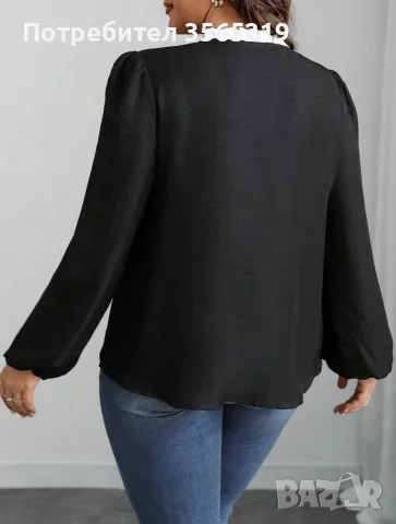 Нова дамска блуза - размер 46 (1XL) , снимка 2 - Блузи с дълъг ръкав и пуловери - 55662611