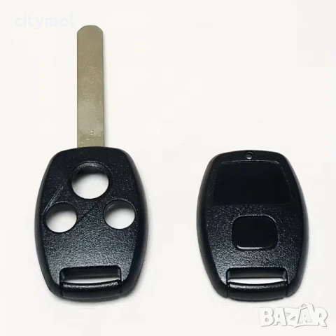 Kутийка за ключ с 3 бутона и острие HON66 за Honda Accord, Civic, CRV, Pilot, Ridgeline, Odyssey