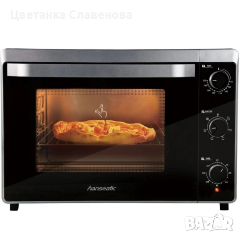 Мини фурна Hanseatic обем 42 л, 1800 W таймер, снимка 6 - Печки, фурни - 54755713