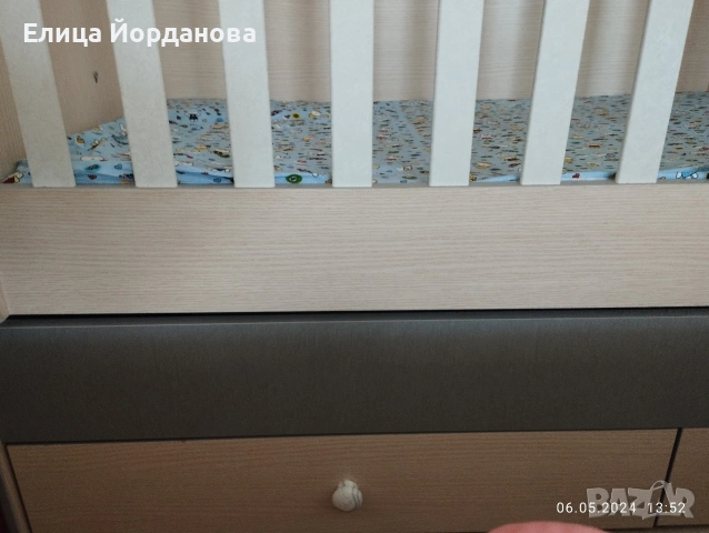 Комбинирана бебешка кошара, снимка 4 - Мебели за детската стая - 54210653