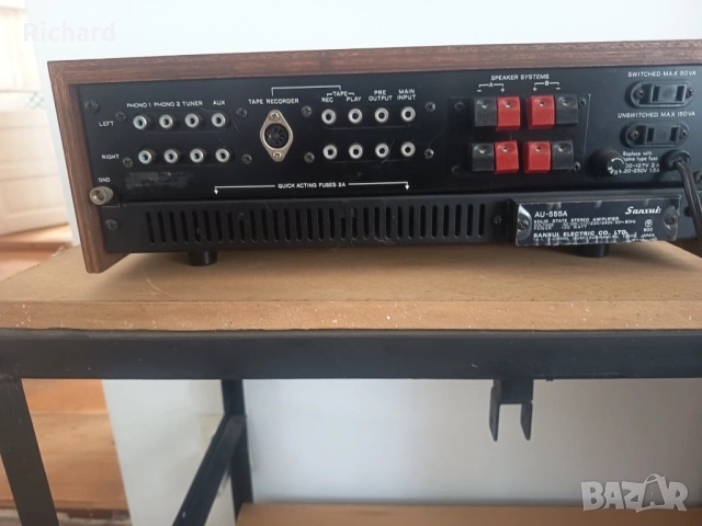 Sansui AU555A Amplifier Перфектно, снимка 3 - Ресийвъри, усилватели, смесителни пултове - 54790499