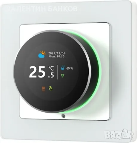  Интелигентен WiFi термостат WT20R-BH-3A-W, 5-45°C, с Bluetooth, бял