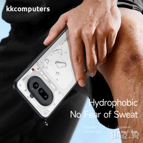 DUX DUCIS Aimo Прозрачен Калъф за Nothing Phone (4a) - PC+TPU, 0.8mm защита, 1.2m SGS, REACH, Черен, снимка 6 - Калъфи, кейсове - 54087517