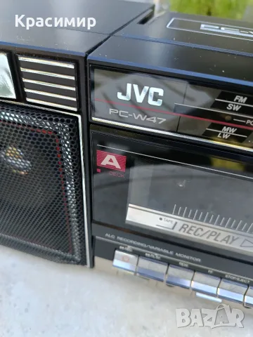Радиокасетофон JVC PC-W47 бомбокс - работещ на радио и касети, снимка 5 - Радиокасетофони, транзистори - 55638825