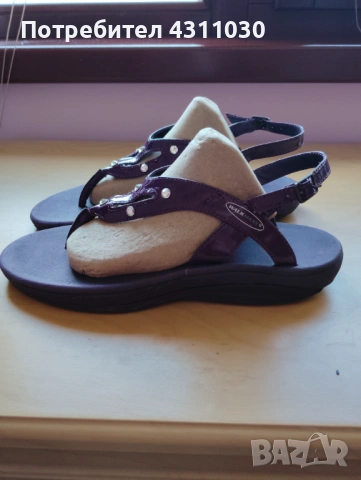 Дамски лилави сандали Walkmaxx  42, снимка 2 - Сандали - 54121525