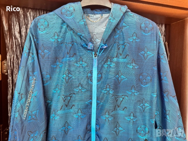 Louis Vuitton 2054 Printed Windbreaker Hoodie Jacket , снимка 3 - Якета - 54774490