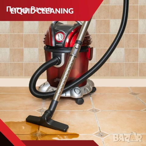 Прахосмукачка с воден филтър Voltz, 1200W-1400W, 15л., Червена, снимка 8 - Прахосмукачки - 53963241